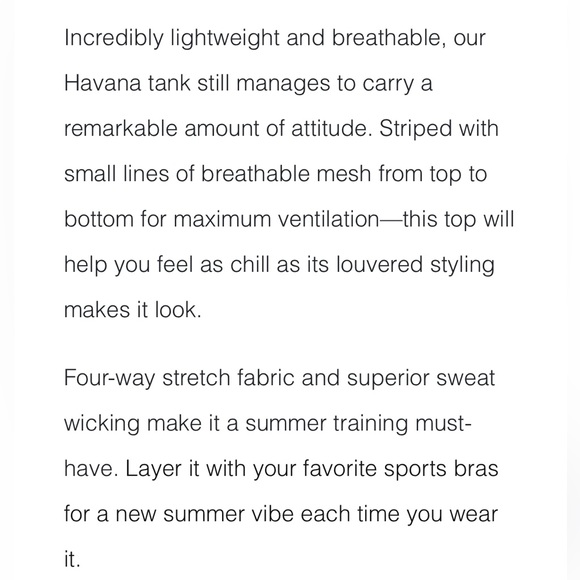 EUC Zyia Caribbean Blue Havana racerback Tank XL - Picture 3 of 8